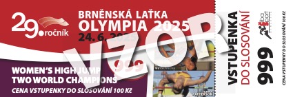 Vstupenka Brněnská laťka 2025 - vzor